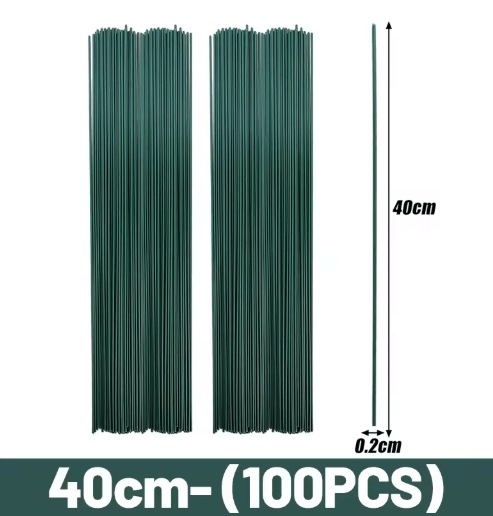 Artificial Flower Stems – Bendable Wire DIY Floral Stems for Wedding & Craft Decor