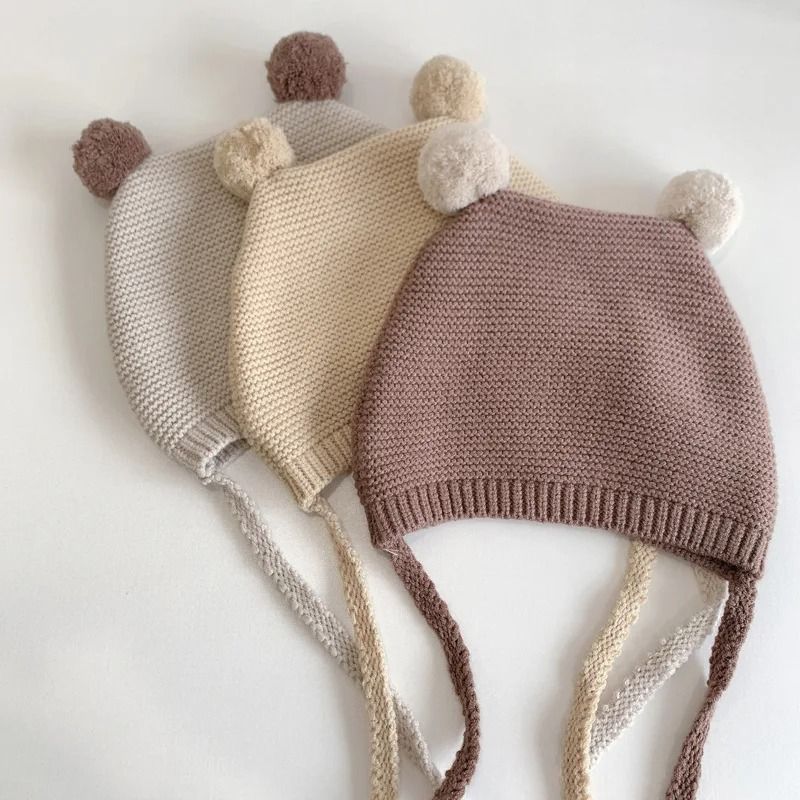 Leporidae-Kinetic Knitted Beanie – Premium Rabbit Ear Wool Hat for Infants