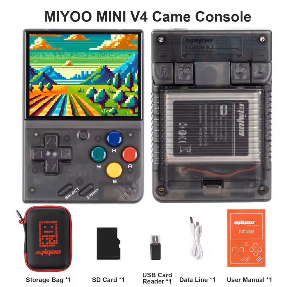 Mini Retro Handheld Gaming Console with 2.8-Inch IPS Screen and Linux OS