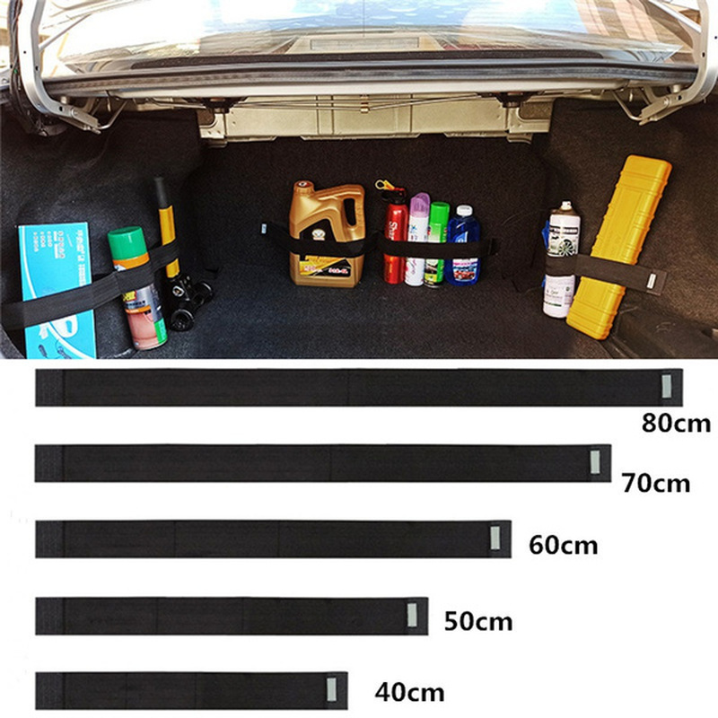 Car Trunk Organizer Elastic Fire Extinguisher Fixing Belt Storage Bag