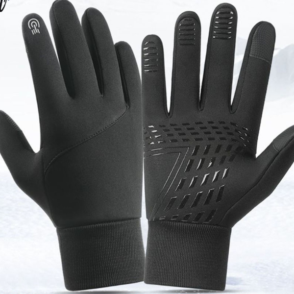 Motorcyclist Autumn Winter Warm Camping Gloves, GTUBIKE Cycling Gloves for Men Women, Waterproof Touch Screen Gloves