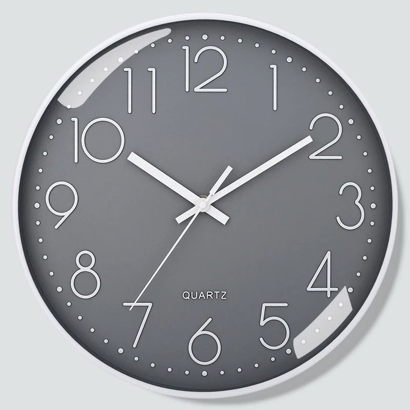 Modern Silent Quartz Wall Clock for Home and Office