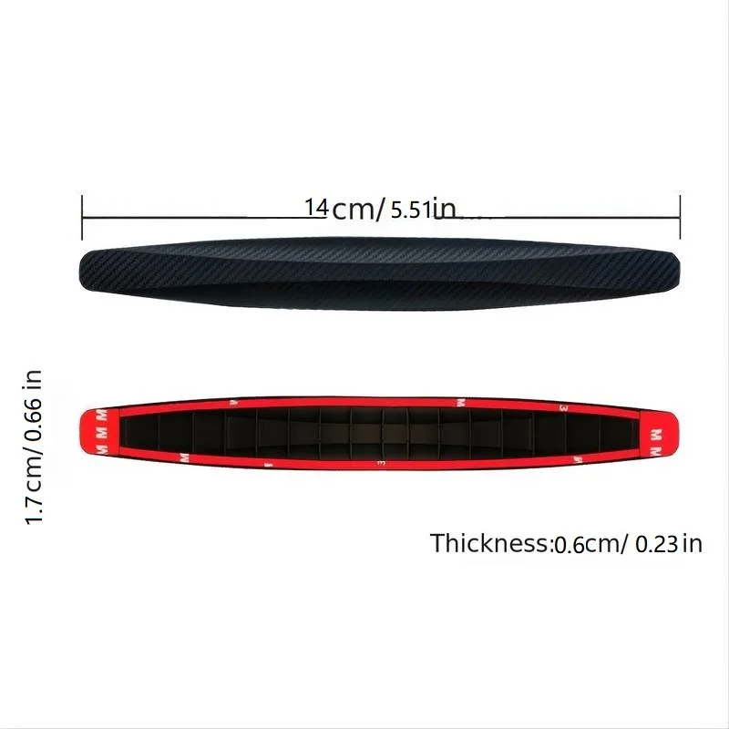 Scratch Resistant Adhesive Protective Strip for Universal Car Bumpers, Adds Aesthetic Accessories