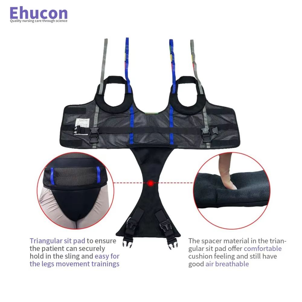 Ehucon Comfort Padded Patient Lift Sling – Portable Hoyer Walking Harness