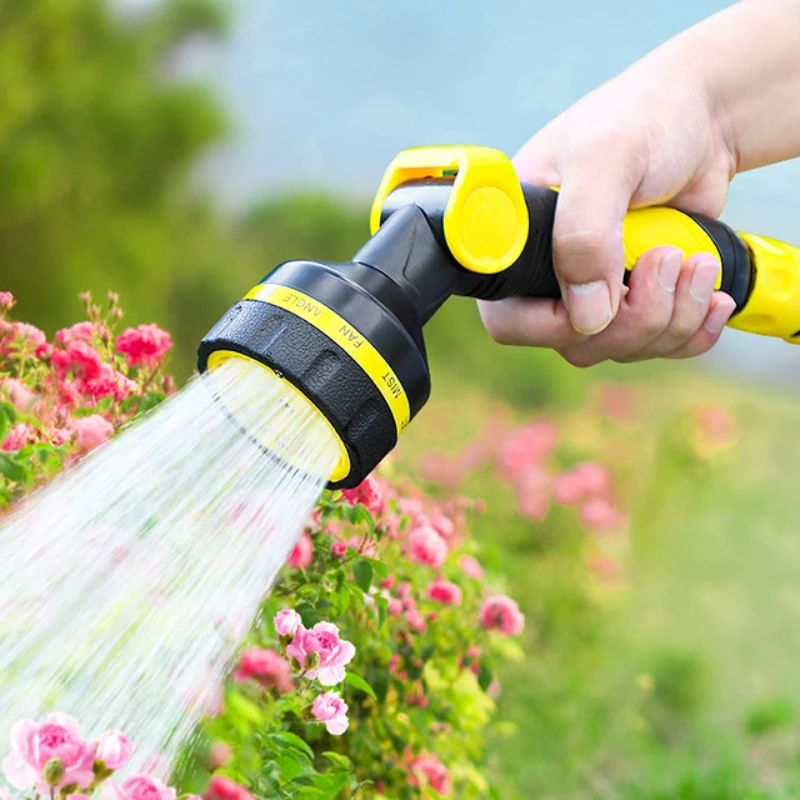 10-Mode High Pressure Garden Hose Spray Gun – Portable Multifunctional Watering Nozzle for Cleaning & Irrigation