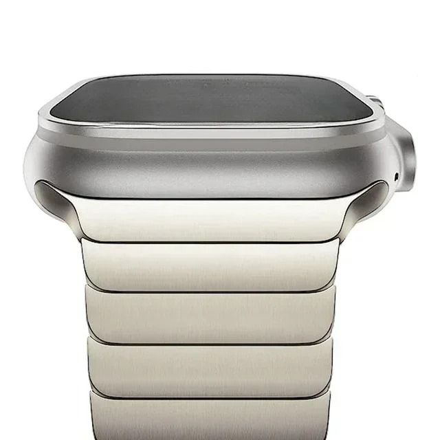 Titanium Tone Stainless Steel Link Bracelet