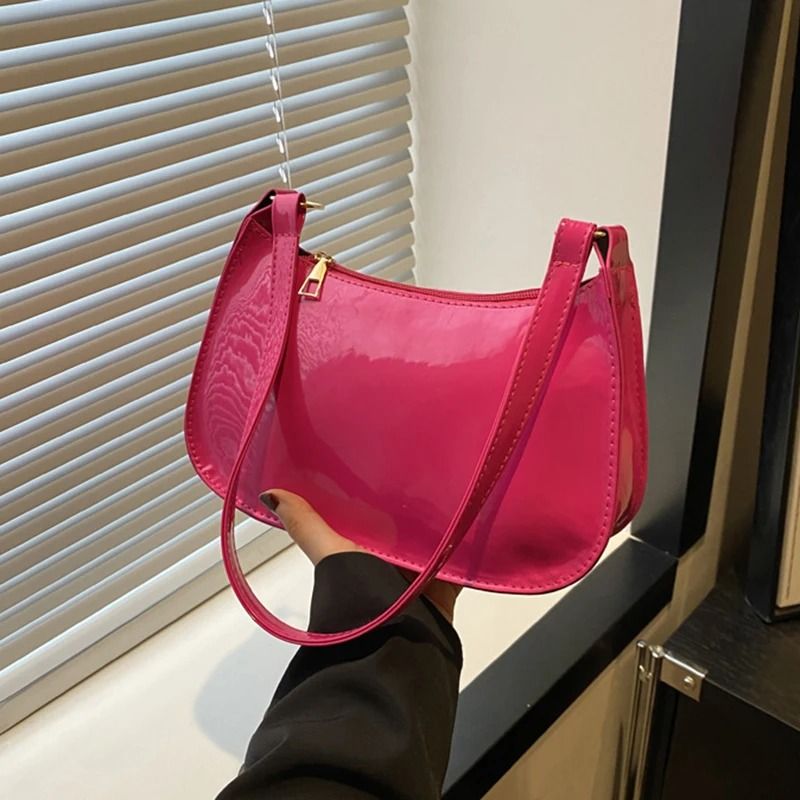 Women Retro PU Leather Shoulder Underarm Bag Casual Handbag