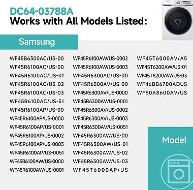 Washer Door Boot Compatible with Samsung Premium Replacement Part