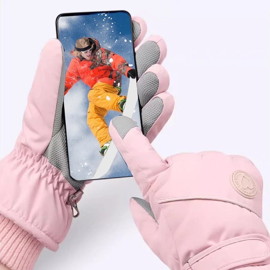 Thermal Velvet Insulated Windproof Winter Ski Gloves