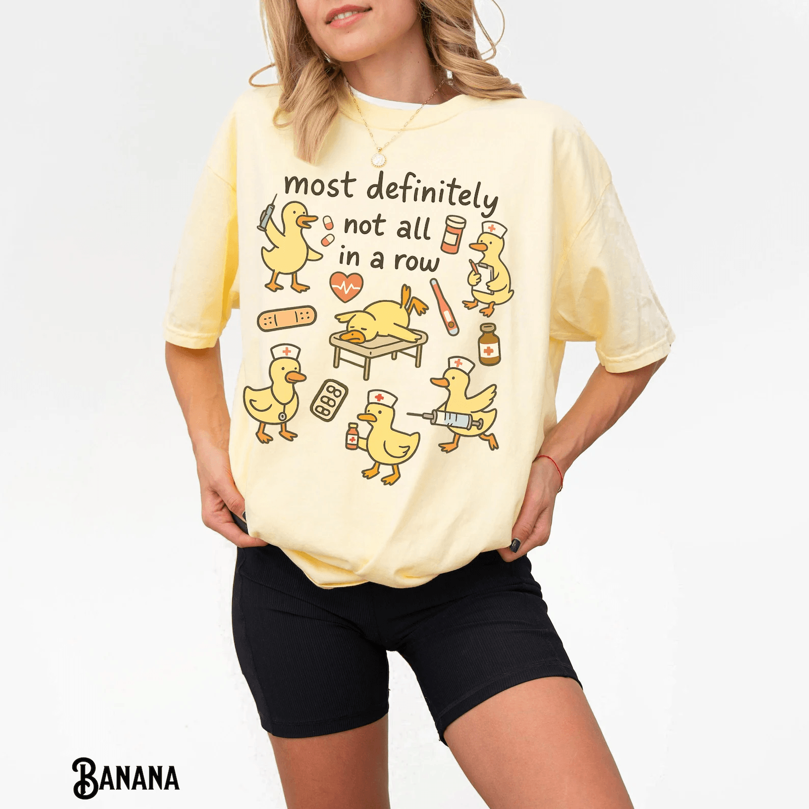 Funny Nurse Shirt Ducks In A Row Comfort Colors Nurse Gift Tee