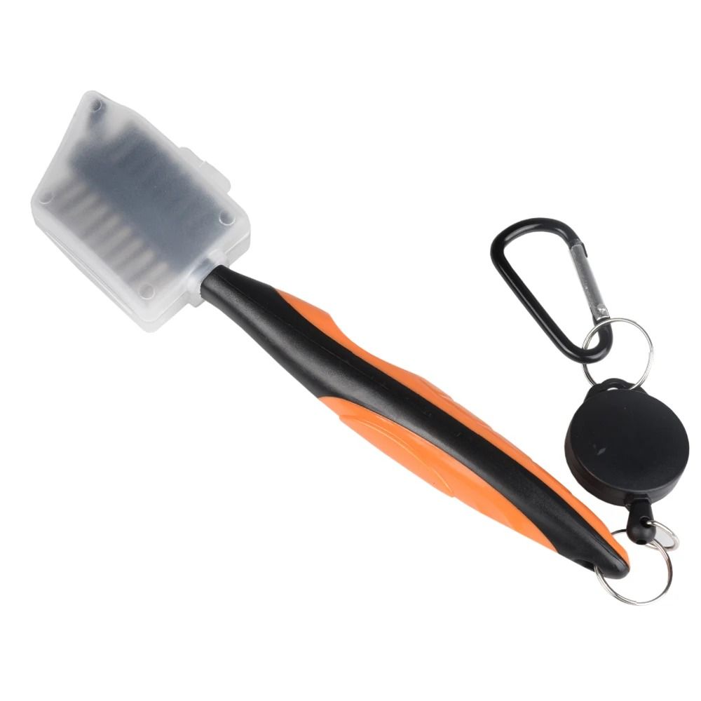 Golf Club Brush Groove Cleaner Retractable Dual Sided Cleaning Tool