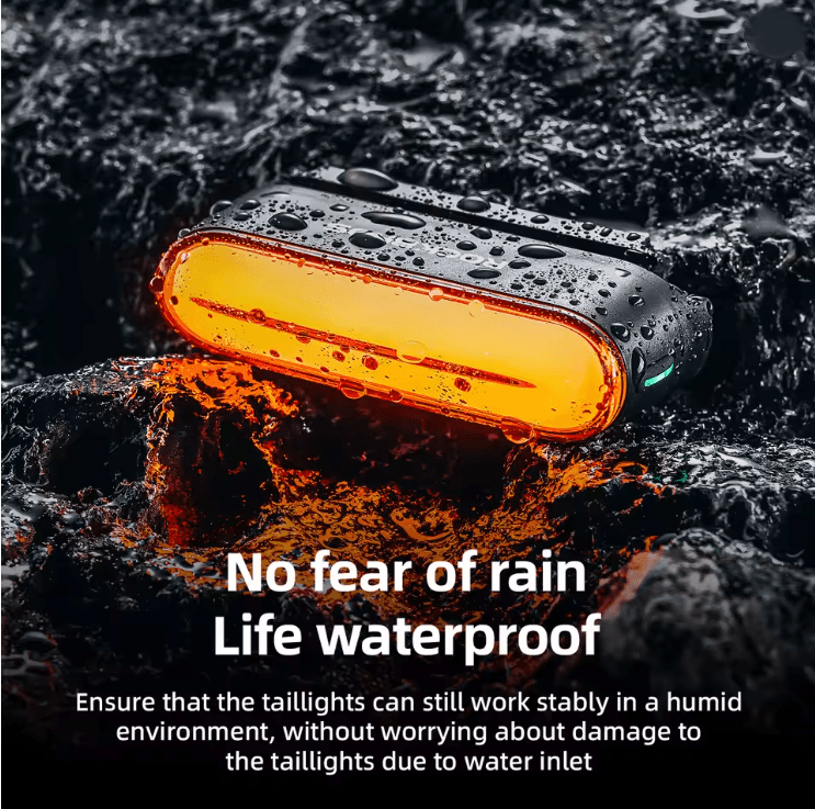 Rockbros Magnetic Bicycle Rear Light with Smart Brake Sensor and Waterproof Design
