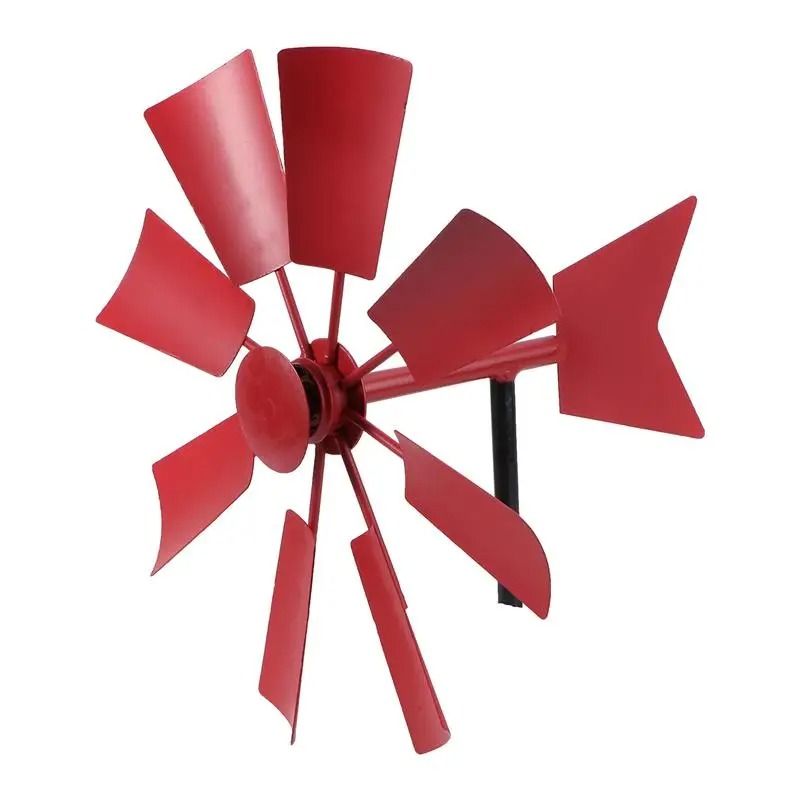 Iron Windmill Garden Stake Outdoor Rotating Windmill Decoration for Yard and Lawn