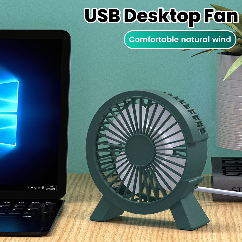 Portable USB Rechargeable Desk Fan for Dorm Room, Office and Home