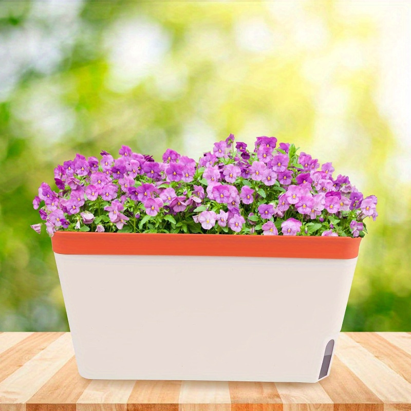 Self Watering Herb Planter Kit Indoor Windowsill Garden with Water Level Indicator