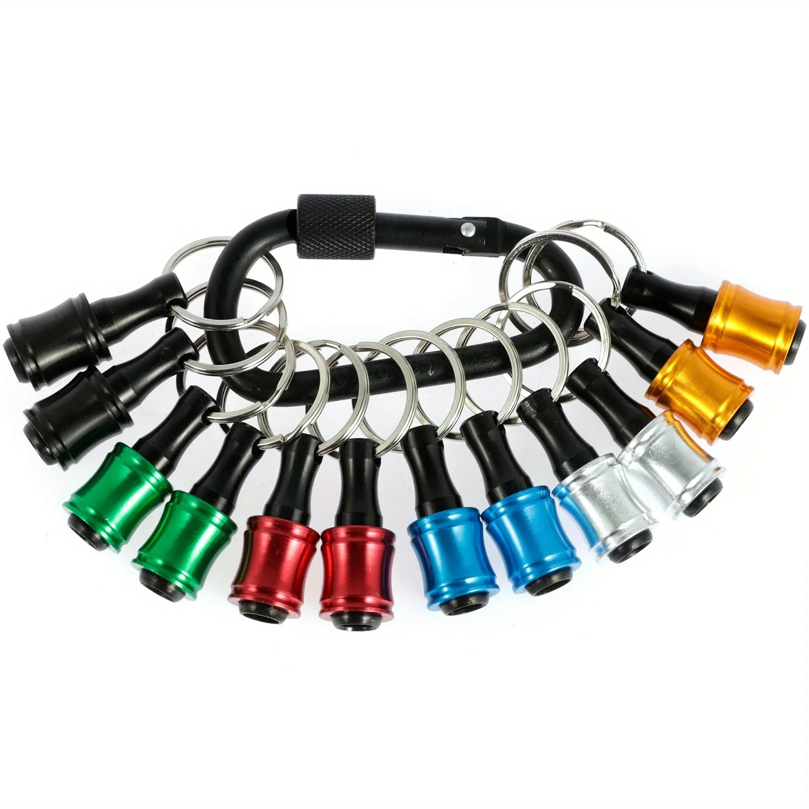 Piece Quick Change Bit Holder Set with Push Unlock Aluminum Extension Bars
