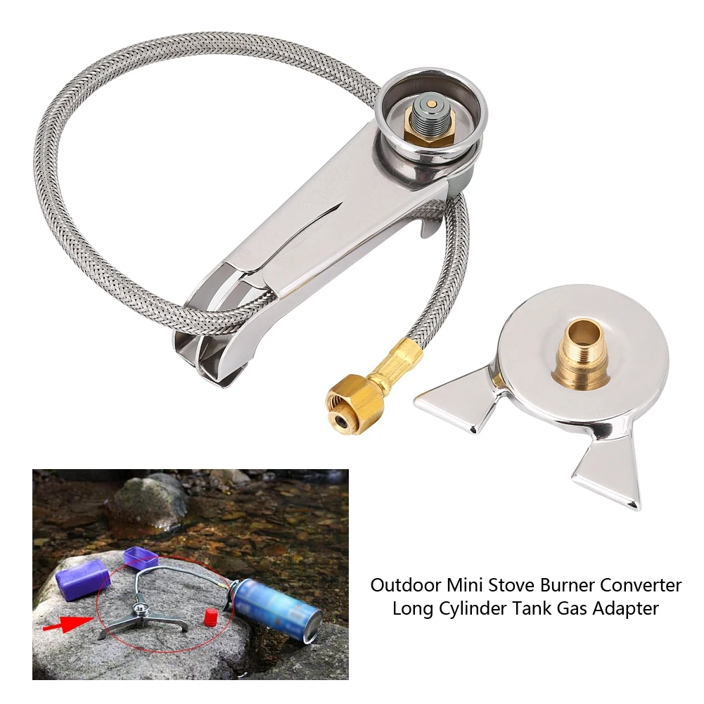 Portable Gas Stove Adapter Converter for Camping Cooking Fuel Canister Connector