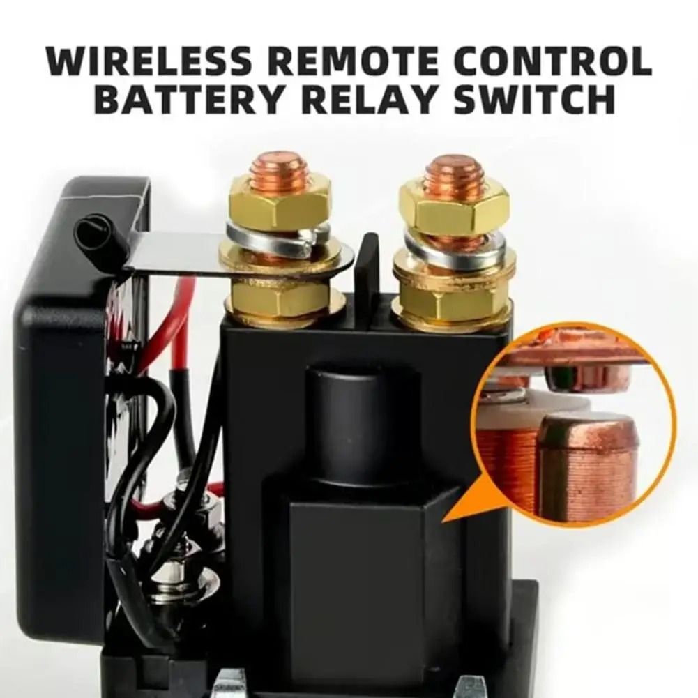 Remote Control Battery Cut Off Switch 12V 24V High Current Power Disconnect Relay