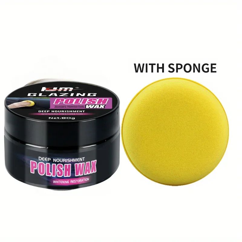 Leather & Plastic Repair Wax Cream for Car Interior - Restores Shine, Reduces Scratches, Dashboard Seat Reconditioning