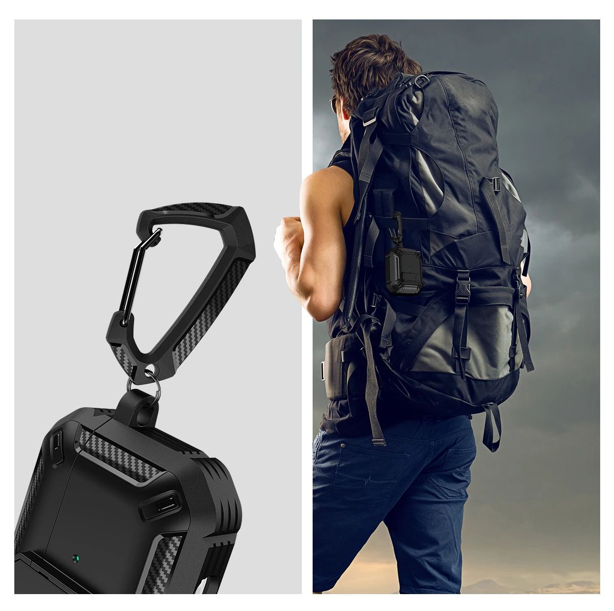 Luxury Shockproof AirPods Pro Case with Keychain
