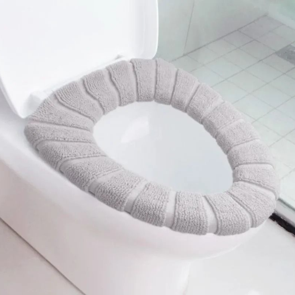 Cozy Washable Acrylic Toilet Seat Cover - Winter Essentials