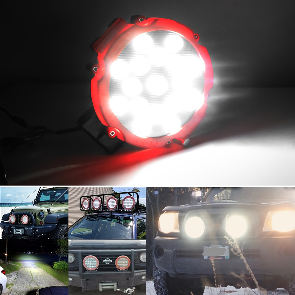 Off Road Bright LED Spotlight, Car Work Headlight Lamp, Automotive Accessory for Truck JEEP Hummer