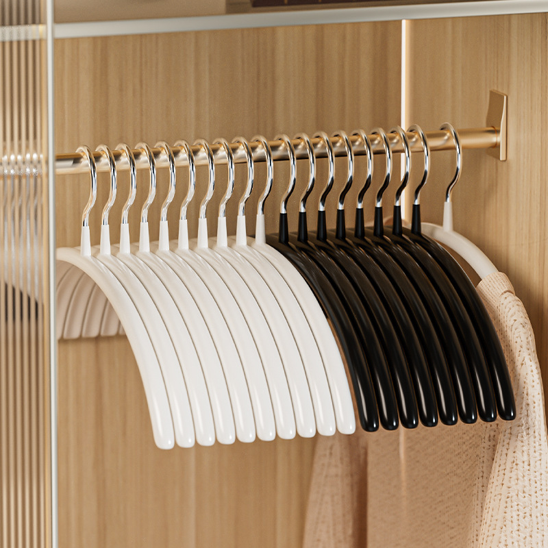 Durable Anti-Slip Metal Hanger with Space-Saving Design – Sturdy Concave-Convex Shape