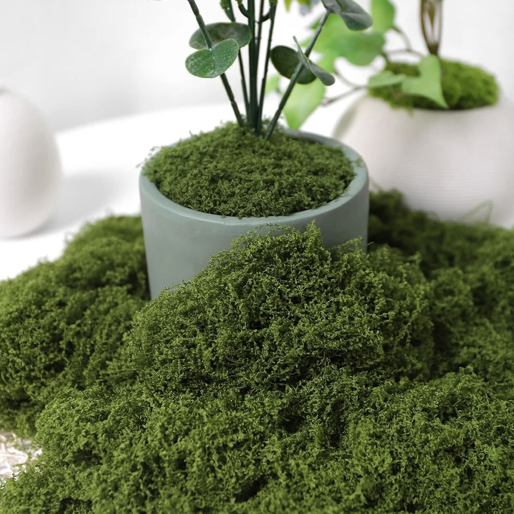 DIY Artificial Moss Decor – Realistic Faux Green Moss for Crafts, Terrariums, and Home Styling