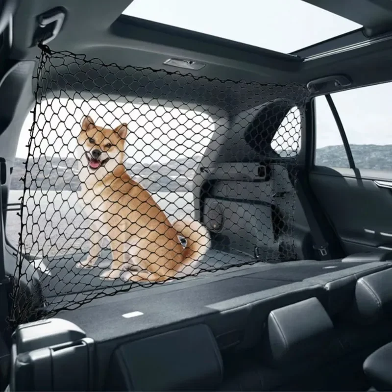 Durable Pet Safety Fence for Vehicles Elastic Insulation Mesh for Dog & Pet Protection in Cars