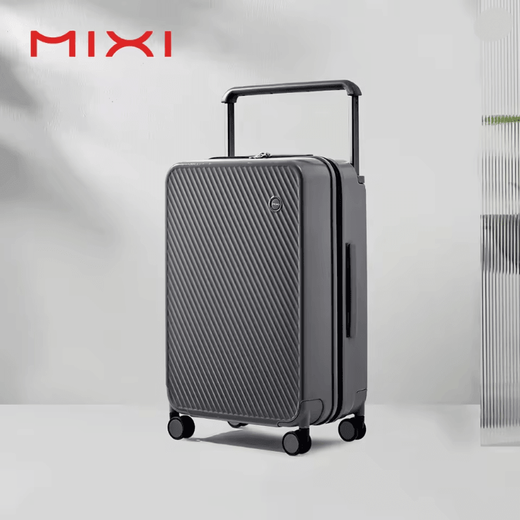 Mixi Wide Handle Hardside Luggage with Spinner Wheels and TSA Lock