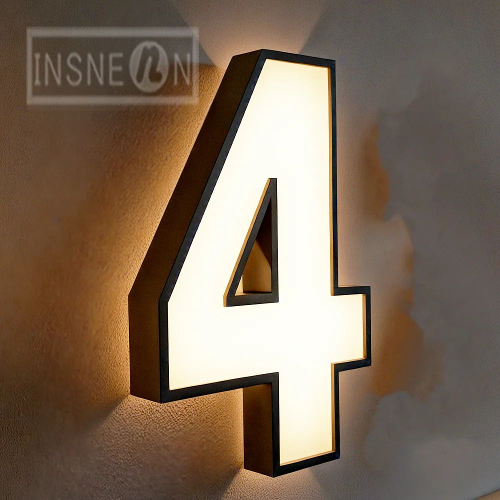 Custom LED Backlit Metal Business Sign