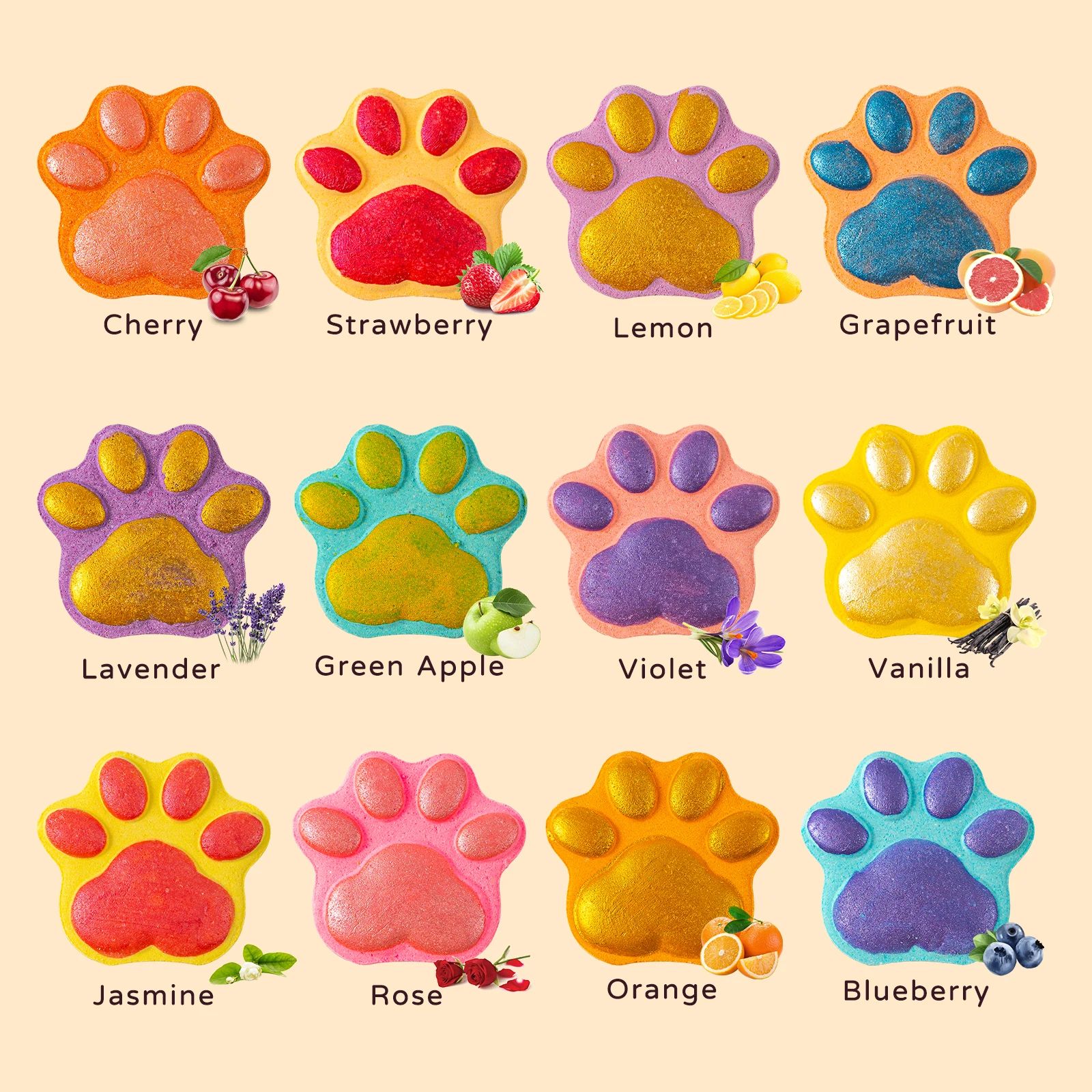 12pcs Paw Patrol Bath Bombs for Kids with Surprise Toys – Bubble Bath Gift Set
