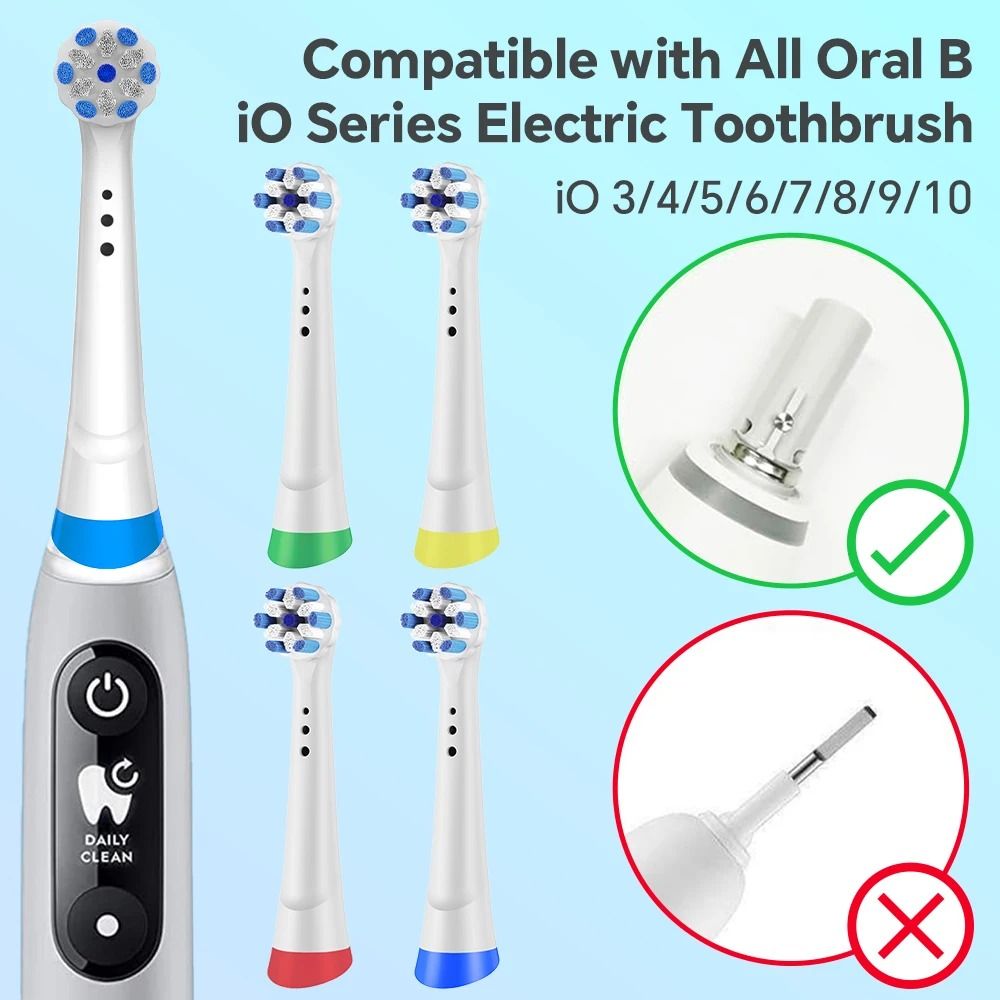 Replacement Toothbrush Heads Compatible with iO Electric Toothbrush