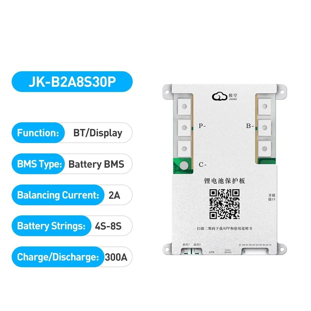 Smart JK BMS Board with Advanced Battery Protection