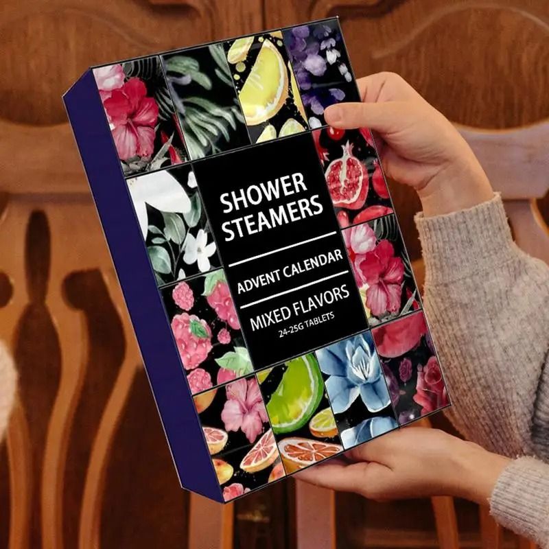 SerenityScents Shower Steamers Advent Calendar 24 Piece Aromatherapy Set