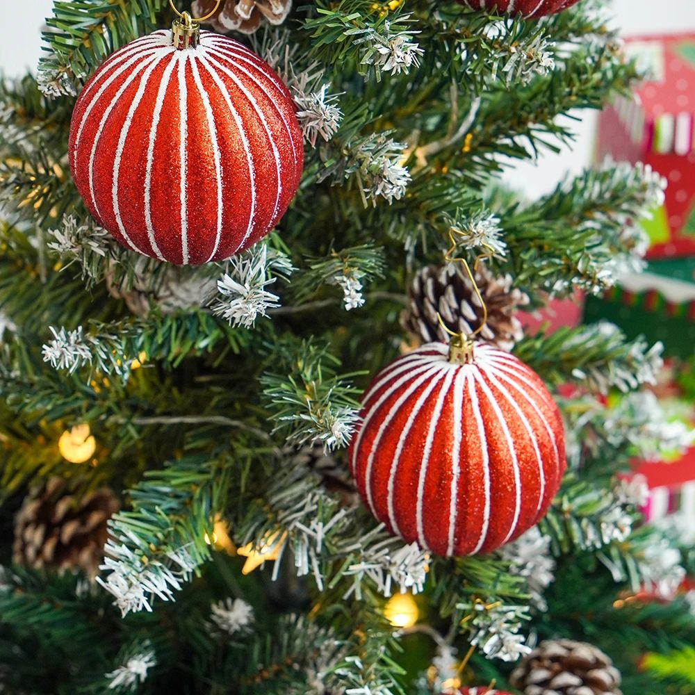 Large Christmas Ball Tree Ornaments Set 4pcs