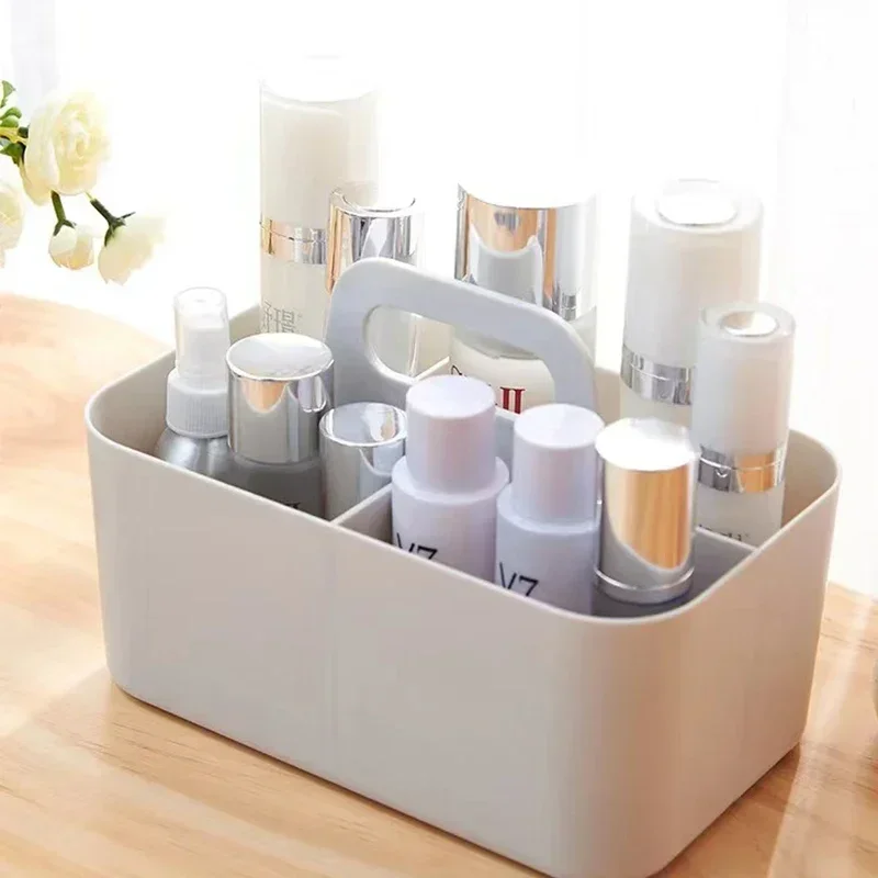 Portable Desktop Organizer Box Multi functional Storage Solution for Cosmetics, Bedroom, and Table Organization