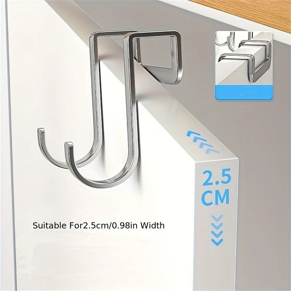 10-Pack S-Shaped Metal Double Hooks