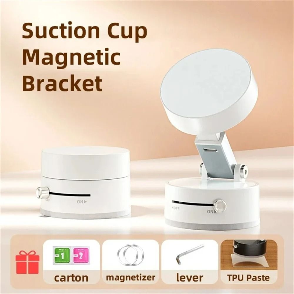 Mini Dual-Sided Magnetic Vacuum Suction Phone Stand