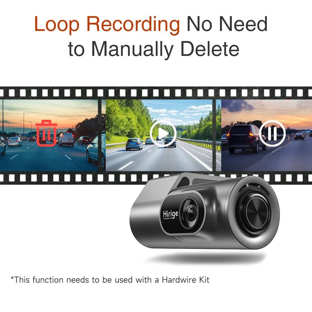 Ultra HD Dash Cam with WiFi Night Vision and GPS