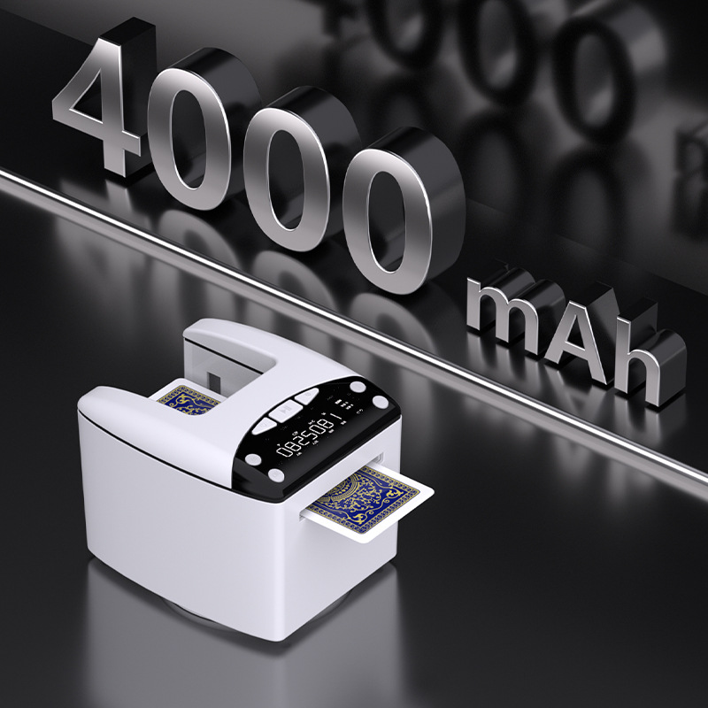 Electric Automatic Card Dealer Machine, Rechargeable Poker Cards Dispenser, Adjustable Speed and Distance Tools