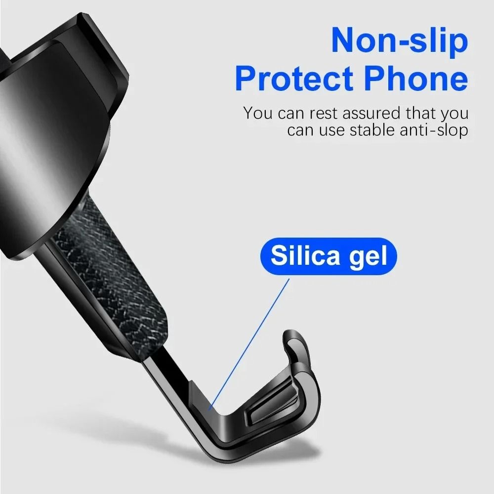 High-Fidelity Gravity-Sensing Car Air Vent Clip Mount and Navigation Bracket
