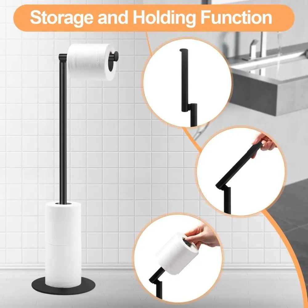 Stainless Steel Freestanding Toilet Paper Holder
