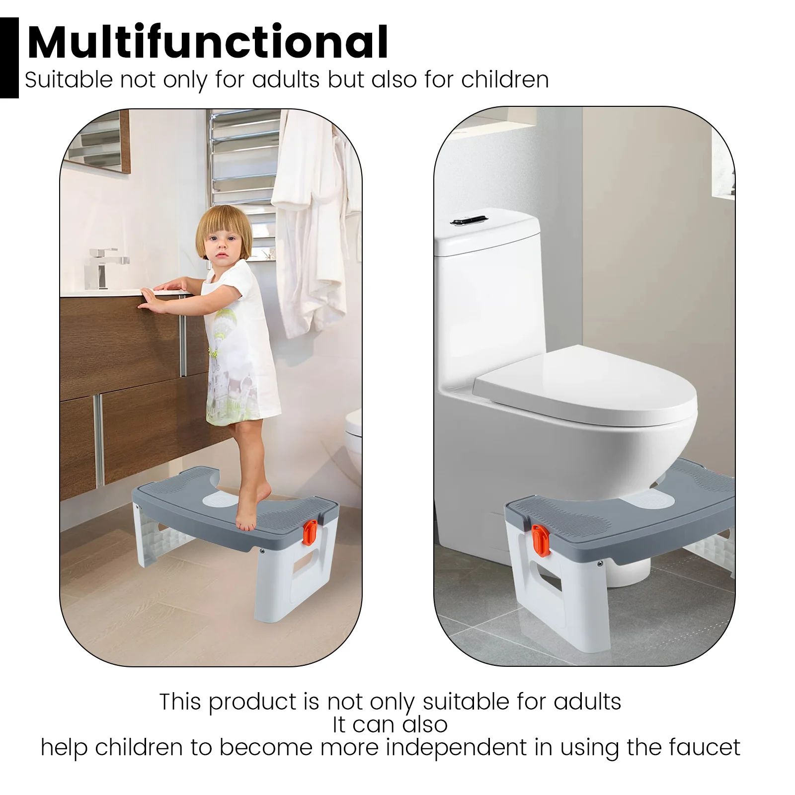 Foldable Bathroom Squat Stool