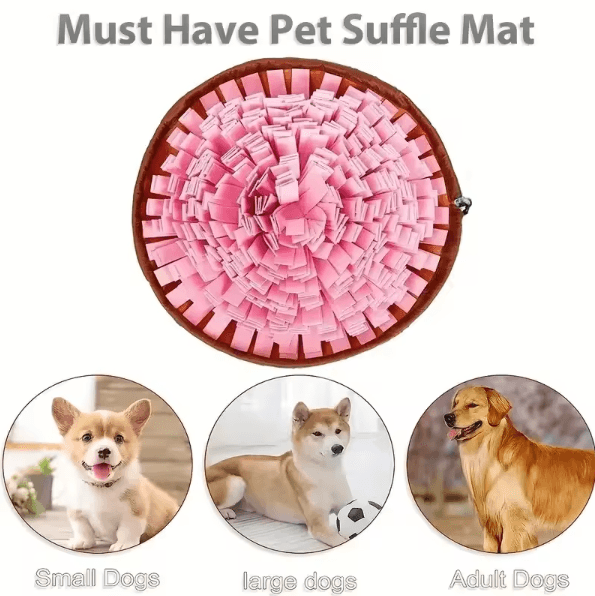 Foldable Dog Sniffing Mat – Washable Nosework Feeding & Training Puzzle Mat
