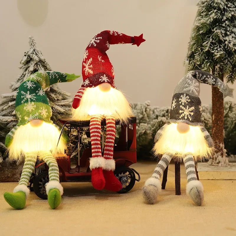Christmas Gnome LED Night Light Doll