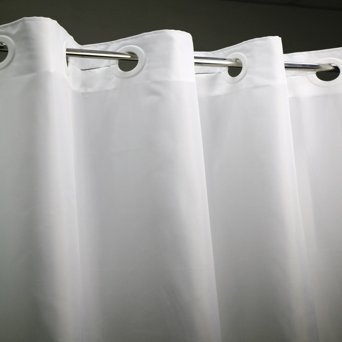 Minghe No Hook Shower Curtain, Heavy Duty Cloth, Hotel Quality Fabric Bathroom Shower Curtain