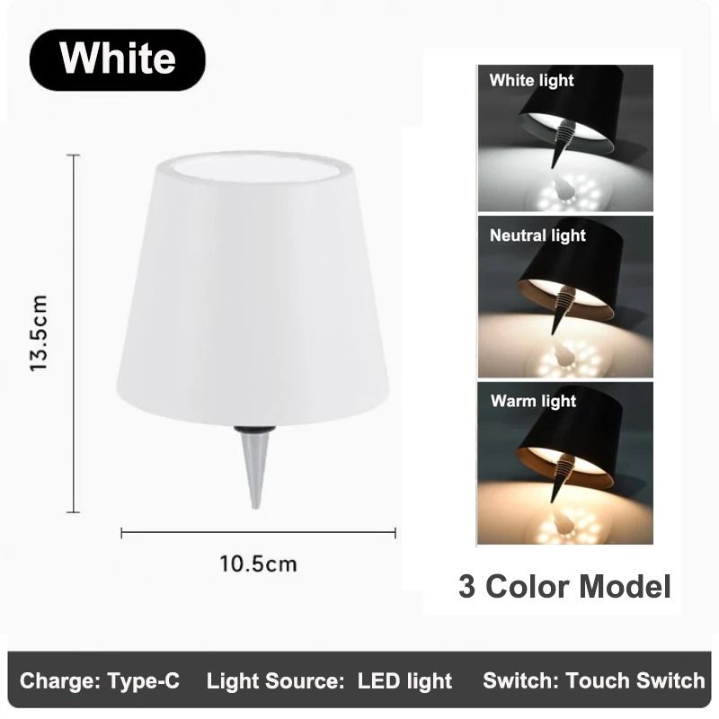 Wireless LED Wine Bottle Lamp Touch Control Rechargeable Table Light