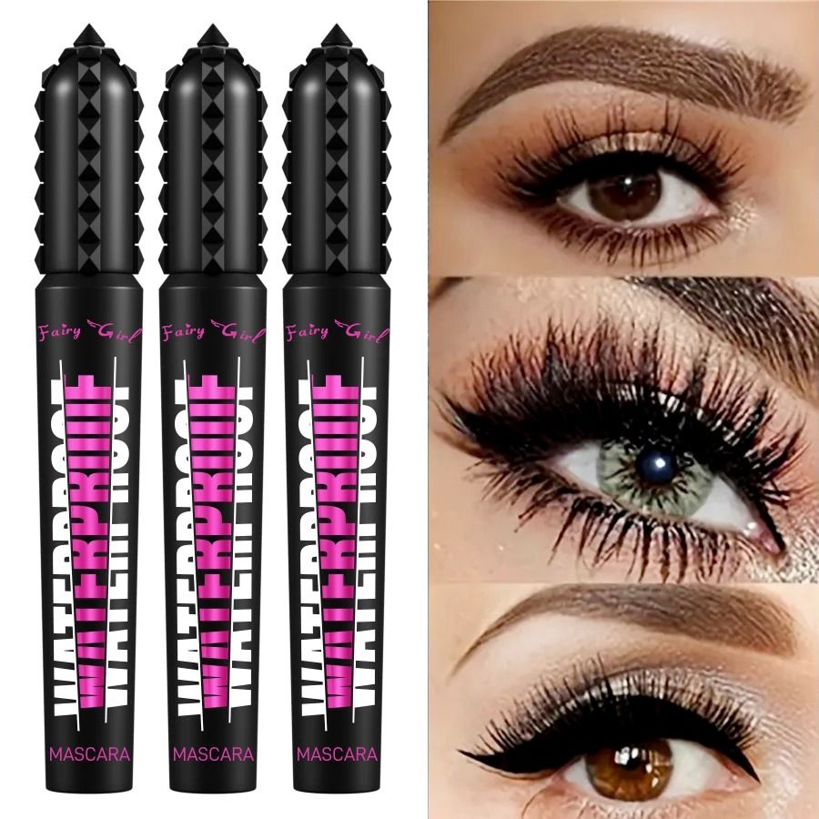 Black Waterproof Mascara Lengthening 4D Effect