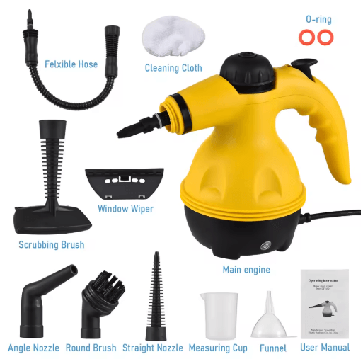 Handheld High-Temperature Steam Cleaner – Powerful Grease & Grime Removal Tool
